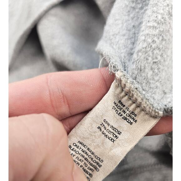 Soft surroundings XL women's asymmetrical hem sweater tunic fleece lined warm ^ - Picture 5 of 8